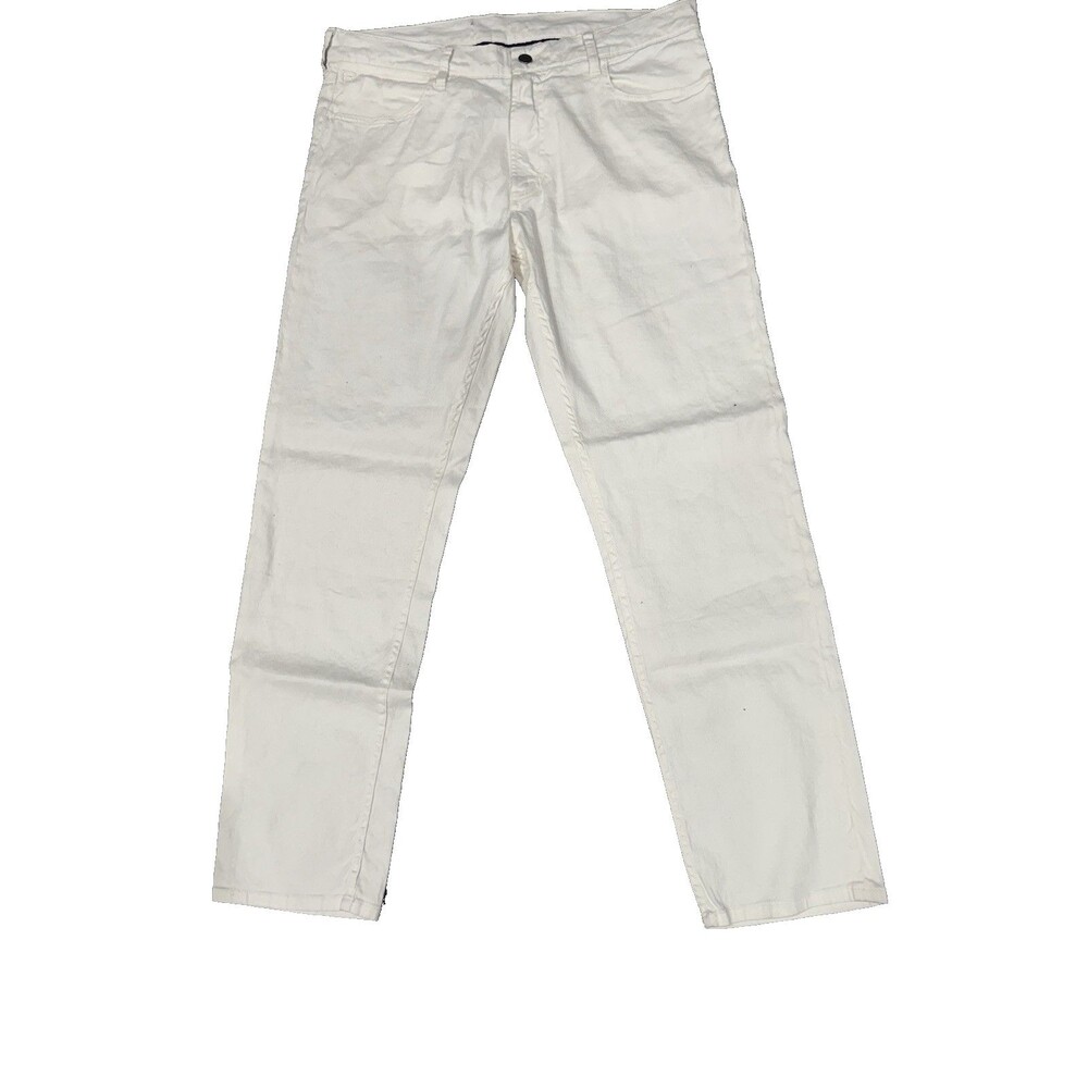 Ralph Lauren Slim Fit Stretchy Cream Men's Jeans Pants 36x32 NWT